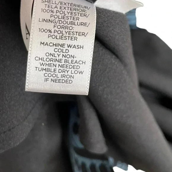 LOFT Sleeveless Shift Dress Geometric Teal Black - Picture 7 of 7